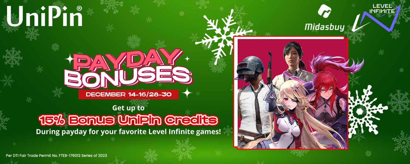 Level Infinite Payday Bonuses (PH)